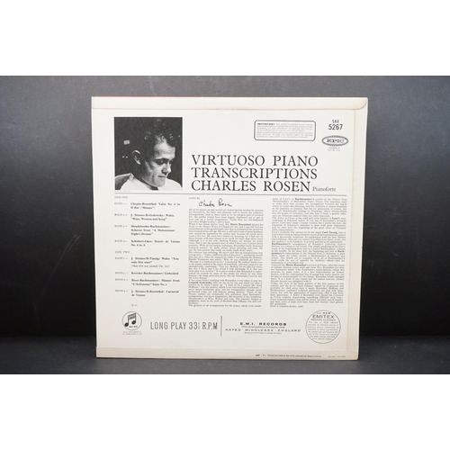 447 - Vinyl - Classical - Charles Rosen - Virtuoso Piano Transcriptions. Original Stereo ED 1, Columbia Re... 