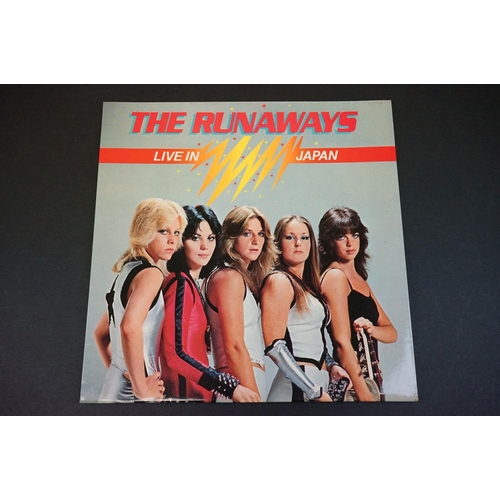 631 - Vinyl - The Runaways 3 LP's to include Live In Japan (Mercury 9100046) French pressing, Waiting For ... 