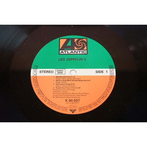 635 - Vinyl - Led Zeppelin two LP's to include Two (K40037) and Four Symbols (K 50008) both with green and... 