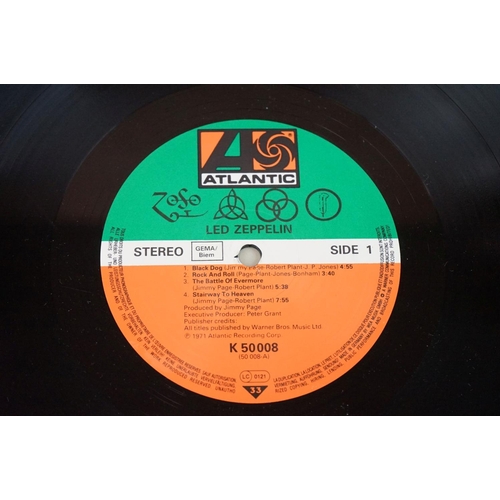 635 - Vinyl - Led Zeppelin two LP's to include Two (K40037) and Four Symbols (K 50008) both with green and... 