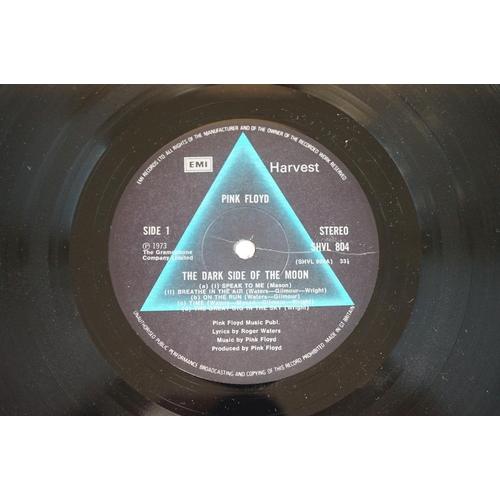 640 - Vinyl - Pink Floyd & Roger Waters two LP's to include Dark Side Of The Moon (SHVL 804) no inserts or... 