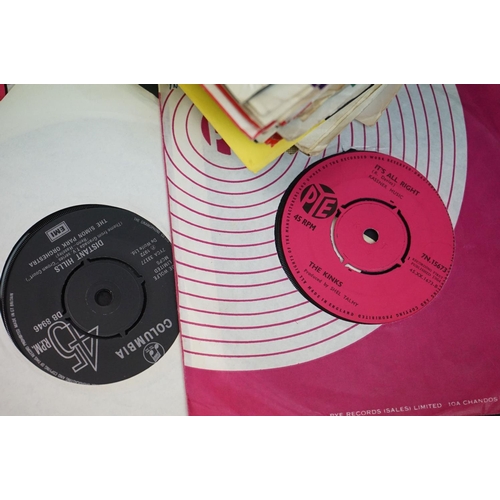 643 - Vinyl - Approx 60 pop 45's, flexis and EP's covering the 1950's & 60's in the main spanning genres a... 