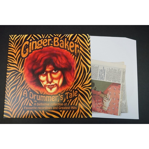 646 - Vinyl - Ginger Baker 6 LP's to include Airforce One and Two, A Drummers Tale, Pop History Vol 8, Pop... 