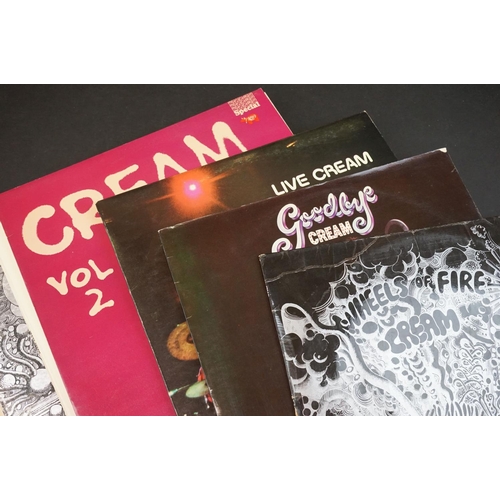 651 - Vinyl - Cream / Blind Faith collection of 12 LP's to include Live Cream, Heavy Cream, Goodbye, Wheel... 