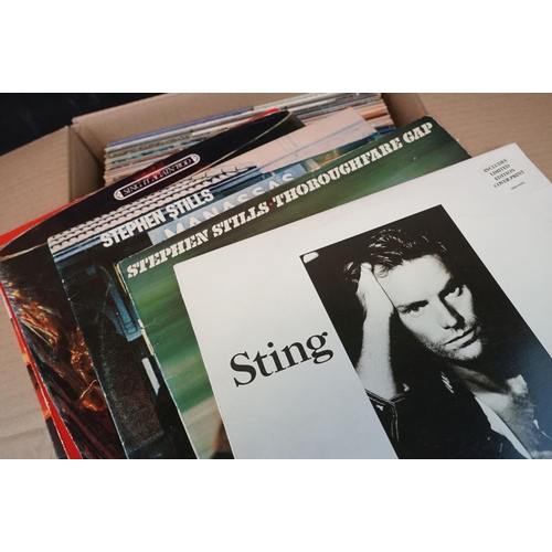 675 - Vinyl - Rock & Pop collection of approx 70 LP's to include Chris Rea, Steely Dan, Toto, Sting, Rod S... 