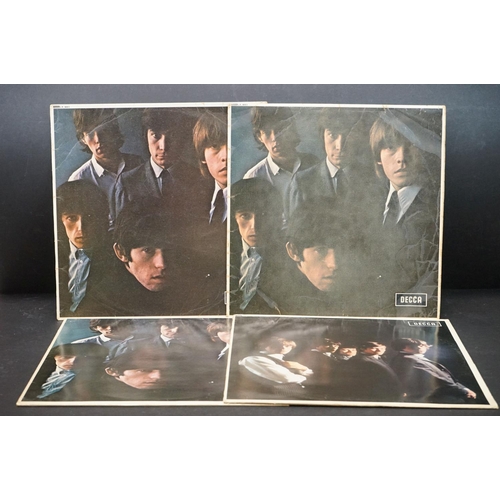 86 - Vinyl - 4 Rolling Stones LP's to include One (Decca LK 4605) and Two (LK 4661) both red boxed Decca ... 