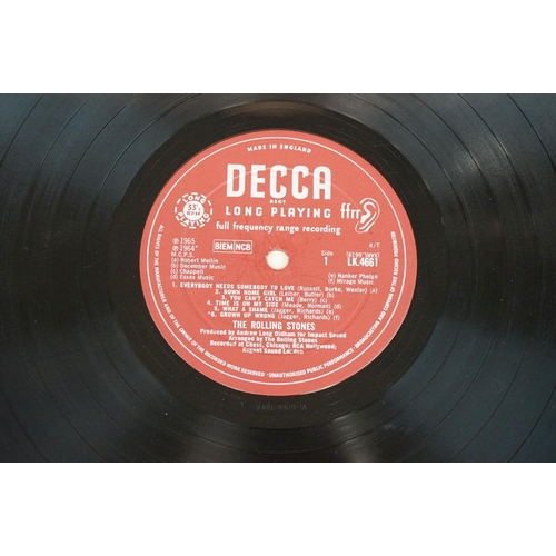 86 - Vinyl - 4 Rolling Stones LP's to include One (Decca LK 4605) and Two (LK 4661) both red boxed Decca ... 