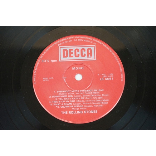 86 - Vinyl - 4 Rolling Stones LP's to include One (Decca LK 4605) and Two (LK 4661) both red boxed Decca ... 