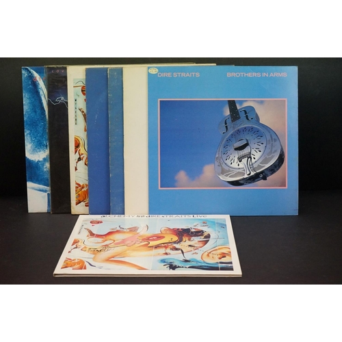 88 - Vinyl - 8 Dire Straits LP's to include Self Titled, Communique x 2, Alchemy x 2, Love Over Gold and ... 