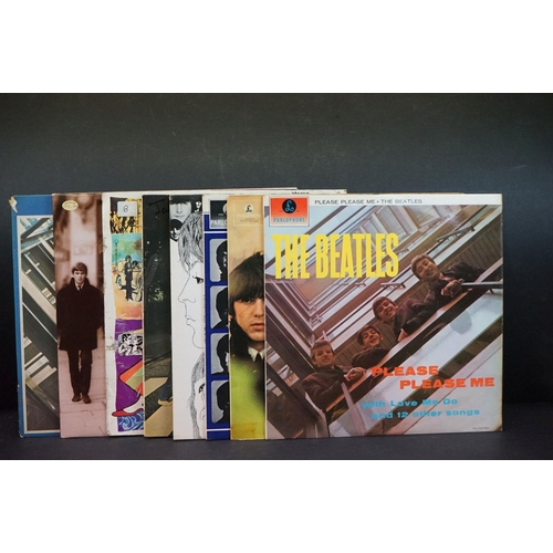 93 - Vinyl - The Beatles 9 LP's to include Please Please Me, For Sale, A Hard Days Night, Revolver all la... 