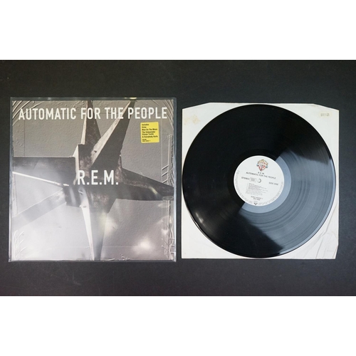 160 - Vinyl - Two REM LPs to include Automatic For The People WX488, with original sticker to cover, sleev... 