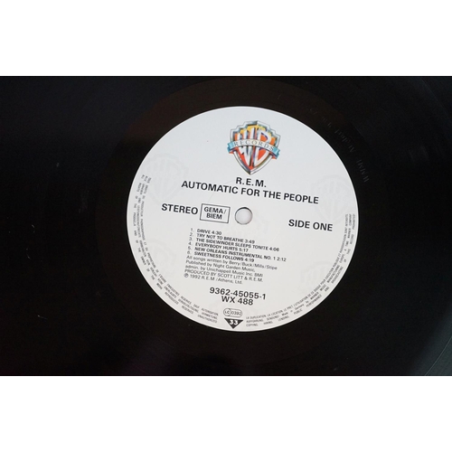 160 - Vinyl - Two REM LPs to include Automatic For The People WX488, with original sticker to cover, sleev... 