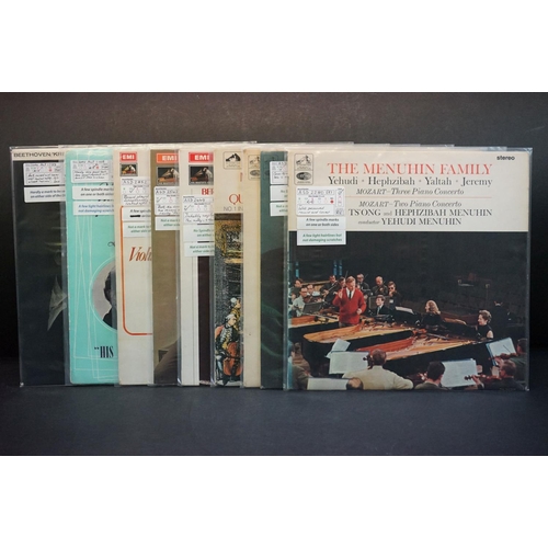 420A - Vinyl - Classical collection of 9 Yehudi Menuhin LP's to include ASD 2280, ASD 2281, ASD 2285, ASD 2... 