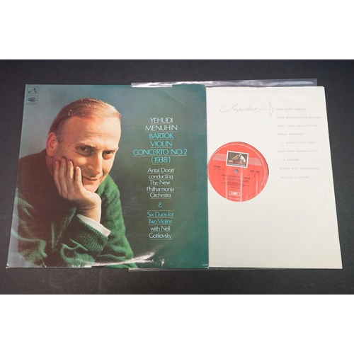 420A - Vinyl - Classical collection of 9 Yehudi Menuhin LP's to include ASD 2280, ASD 2281, ASD 2285, ASD 2... 