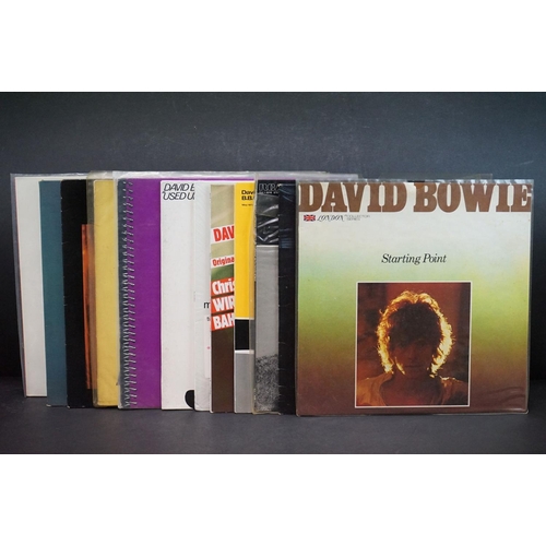 506 - Vinyl - 12 David Bowie and Bowie related LPs to include Just a Gigolo, An Evening with David Bowie, ... 