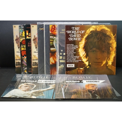 512 - Vinyl - 11 David Bowie LPs to include 2 x ltd edn The Legendary Braodcasts numbered grey vinyls (Sou... 