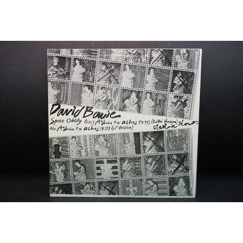 514 - Vinyl & Autograph - David Bowie Ashes To Ashes DJ Album Sampler 'promotional not for sale' LP on RCA... 