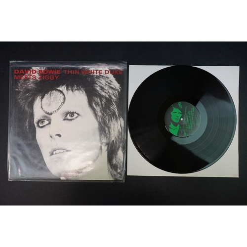 516 - Vinyl - Four David Bowie private press LPs to include My Radio Sweetheart Ziggy 1, Ziggy 2, Live at ... 