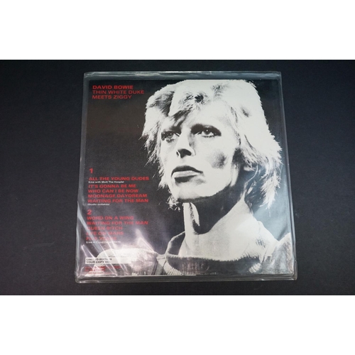 516 - Vinyl - Four David Bowie private press LPs to include My Radio Sweetheart Ziggy 1, Ziggy 2, Live at ... 