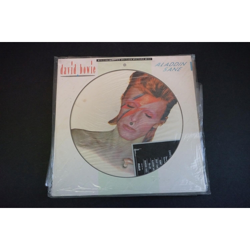 517 - Vinyl - 11 David Bowie picture discs to include 2 x Ziggy Stardust, Aladdin Sane, Danish Interview, ... 