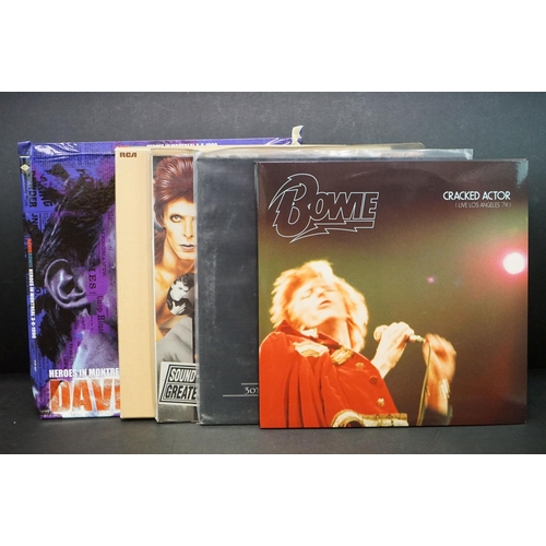 519 - Vinyl - Five David Bowie Box Sets / 2 LP records to include Changes Sound + Vision Greatest Hits DBT... 