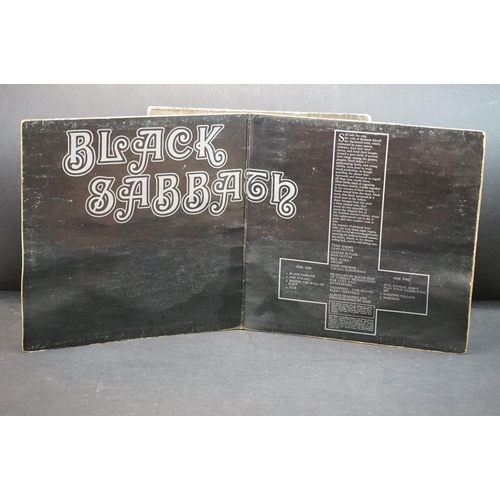 775 - Vinyl - 7 Black Sabbath LP's on Vertigo to include Self Titled x 2 (V06), Paranoid x 4, and Vol 4.  ... 