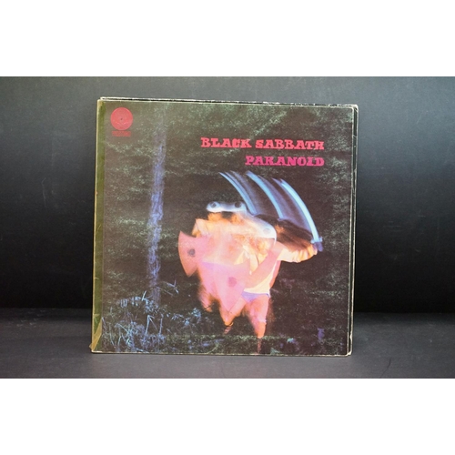 775 - Vinyl - 7 Black Sabbath LP's on Vertigo to include Self Titled x 2 (V06), Paranoid x 4, and Vol 4.  ... 