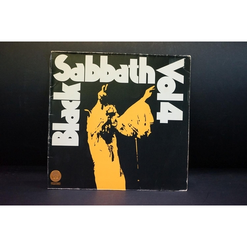 775 - Vinyl - 7 Black Sabbath LP's on Vertigo to include Self Titled x 2 (V06), Paranoid x 4, and Vol 4.  ... 