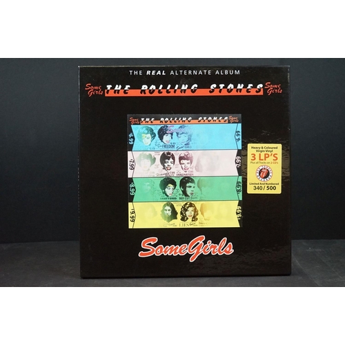 596 - Vinyl - ltd edn The Real Alternate Album Rolling Stones Some Girls 3 LP / 2 CD Box Set RTR002, heavy... 