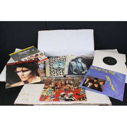 696 - Vinyl - Quantity of 45s spanning the decades and genres contained with picture, company and plain, a... 