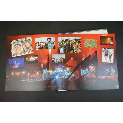 750 - Vinyl - The Rolling Stones limited edition box set Glastonbury 2013, numbered 263/500, red vinyl, sl... 