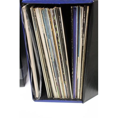 261A - Vinyl - Collection of over 60 LP's in two vintage record cases spanning genres and decades including... 