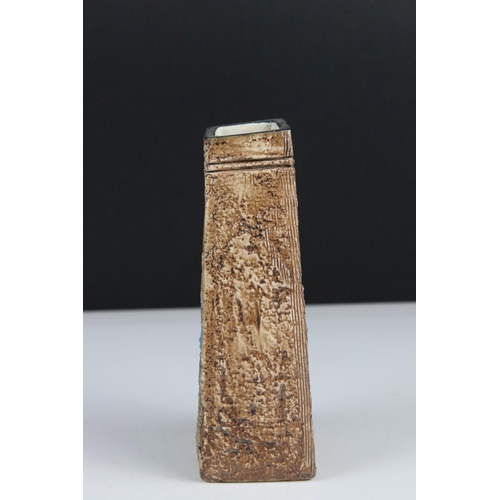 1 - Troika Coffin Vase marked Troika and initialled AB to base, 17cms high