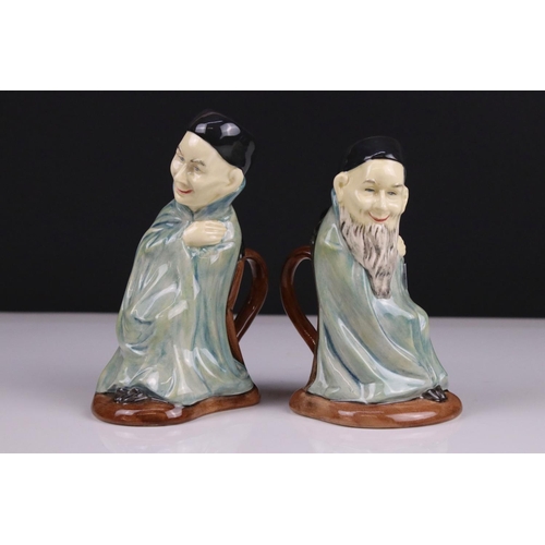 2 - Pair of Royal Doulton Toby Jugs ' The Spook D7132 ' and ' The Bearded Spook D7133 ', limited edition... 