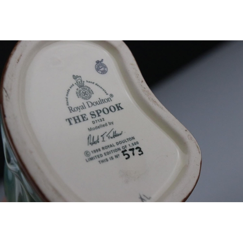 2 - Pair of Royal Doulton Toby Jugs ' The Spook D7132 ' and ' The Bearded Spook D7133 ', limited edition... 