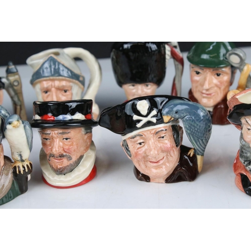 48 - Collection of Fifteen Small Royal Doulton Character Jugs
