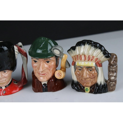 48 - Collection of Fifteen Small Royal Doulton Character Jugs