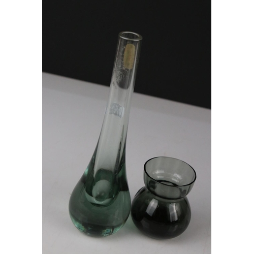 55 - Four pieces of Whitefriars Glass, to include boxed twilight coloured Water Set M113, small twilight ... 