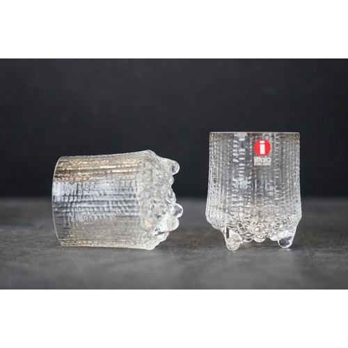 Collection of Iittala Ultima Thule glassware designed by