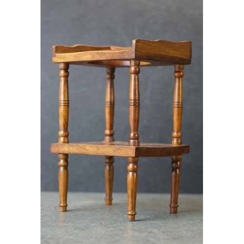 182 - Hand Crafted  Miniature / Apprentice / Doll's Wooden Washstand, initialed F.& J.P. G to underside, 1... 