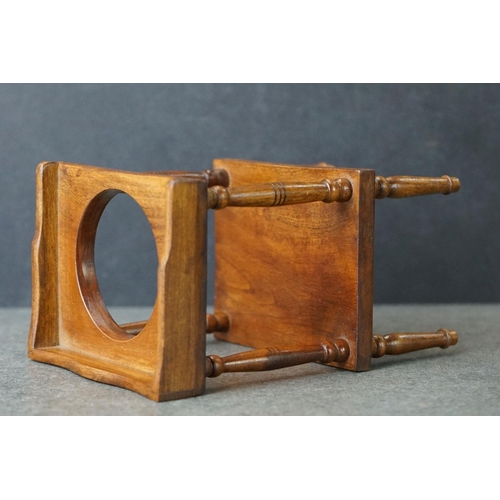 182 - Hand Crafted  Miniature / Apprentice / Doll's Wooden Washstand, initialed F.& J.P. G to underside, 1... 