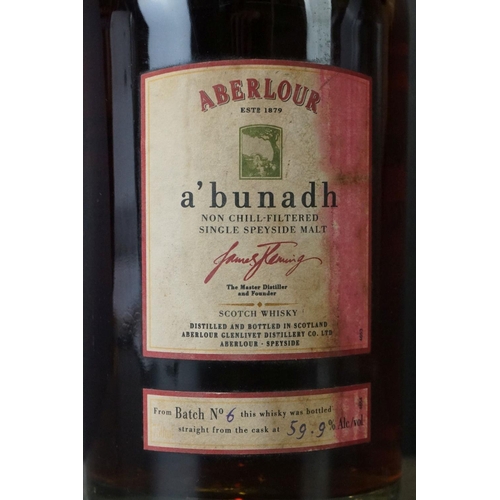 186 - A sealed bottle of Aberlour single malt scotch whisky, batch No.6.