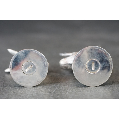 203 - Pair of silver plated condiments in the form of deer