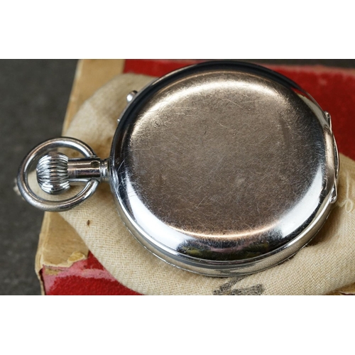 224 - An early 20th century Waltham full hunter pocket watch together with a pocket stop watch.