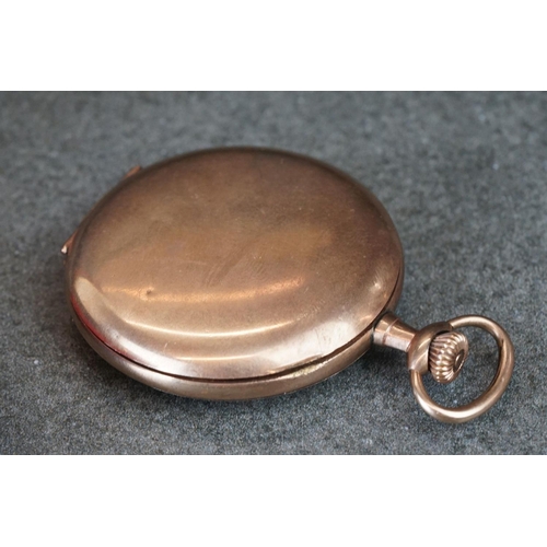 224 - An early 20th century Waltham full hunter pocket watch together with a pocket stop watch.