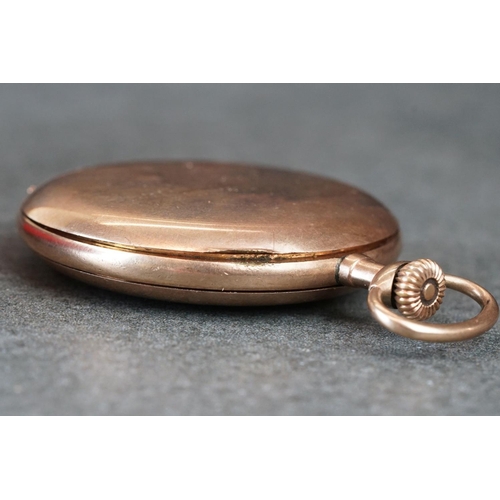 224 - An early 20th century Waltham full hunter pocket watch together with a pocket stop watch.