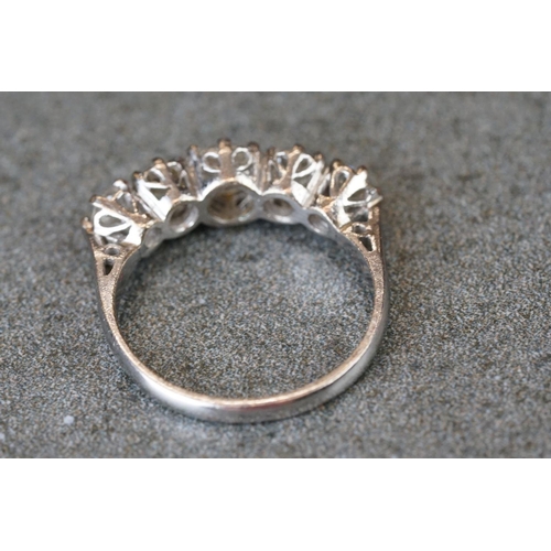 229 - Five stone graduated diamond ring of 1.65ct total weight