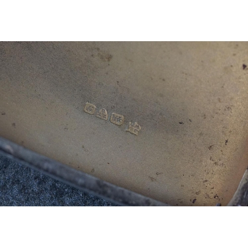 238 - Large silver case with nude enamel plaque