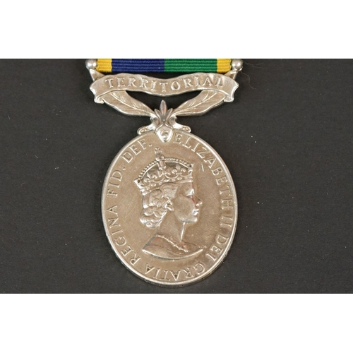 10 - A Full Size British Territorial Efficiency Service Medal, Named And Issues To No.24209361 Sapper D. ... 