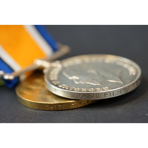 13 - A Full Size British World War One Medal Pair To Include The Great War Of Civilisation Victory Medal ... 